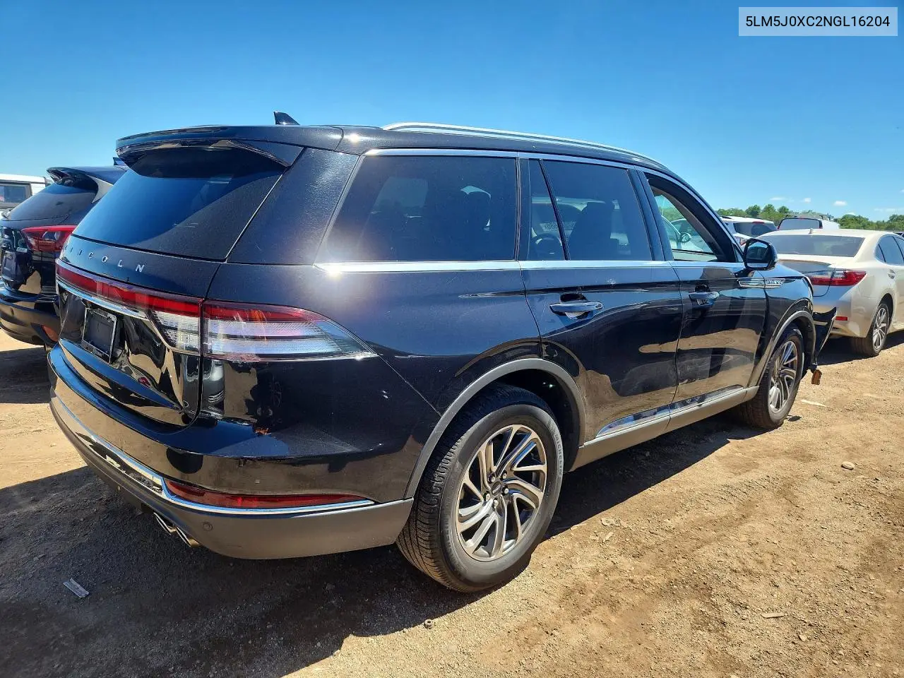2022 Lincoln Aviator VIN: 5LM5J0XC2NGL16204 Lot: 57396686