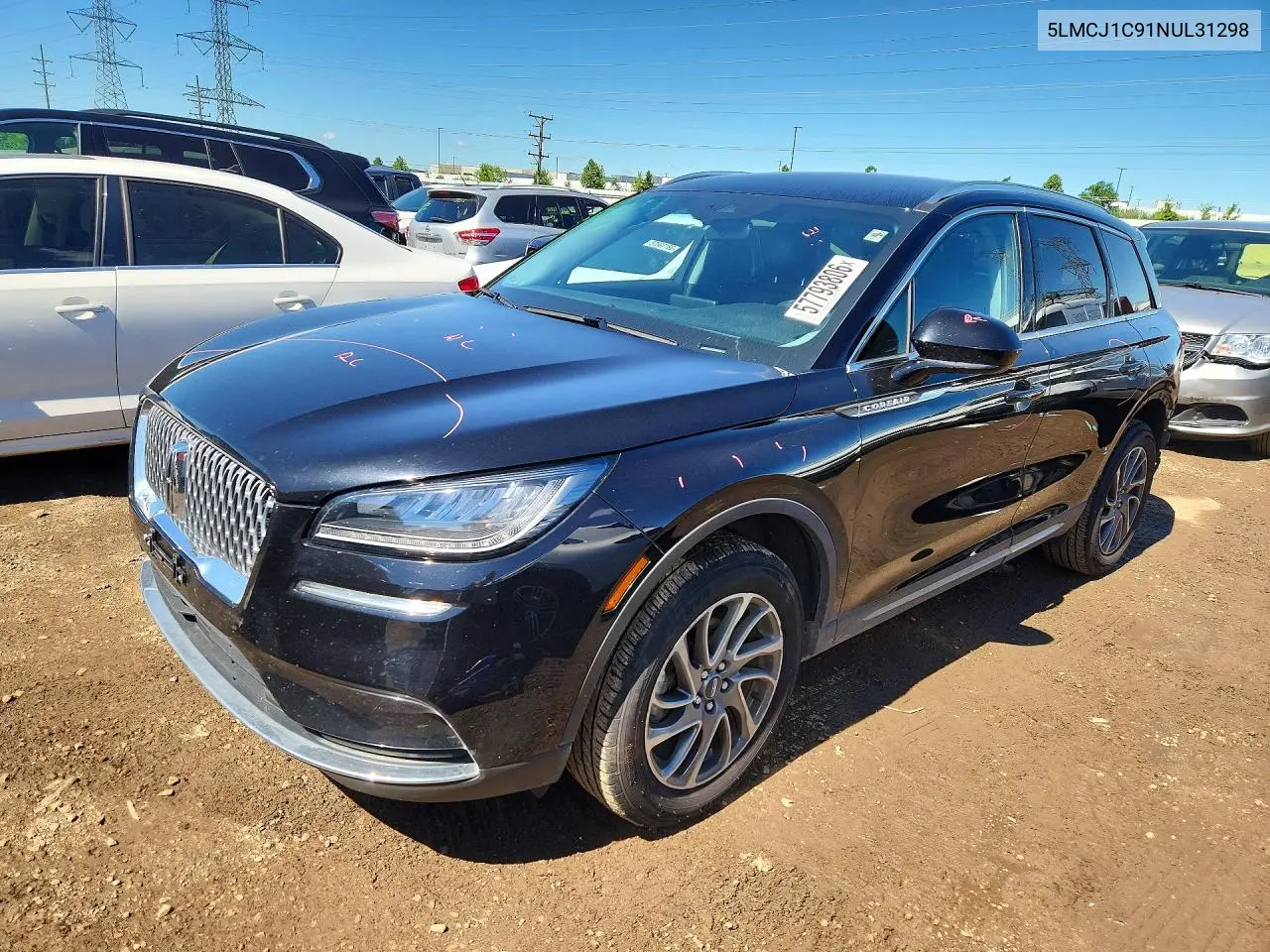 2022 Lincoln Corsair VIN: 5LMCJ1C91NUL31298 Lot: 57793806
