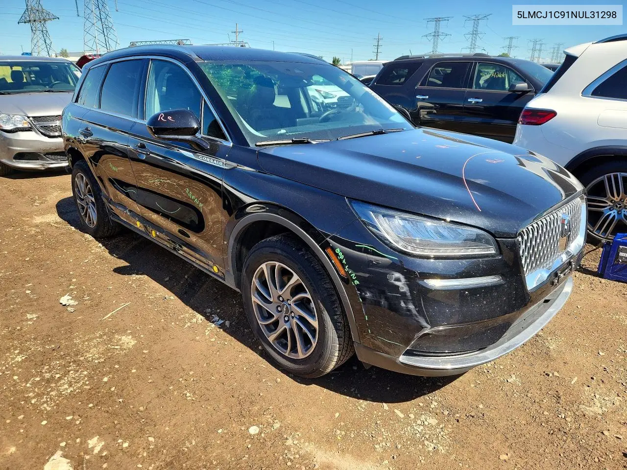 2022 Lincoln Corsair VIN: 5LMCJ1C91NUL31298 Lot: 57793806