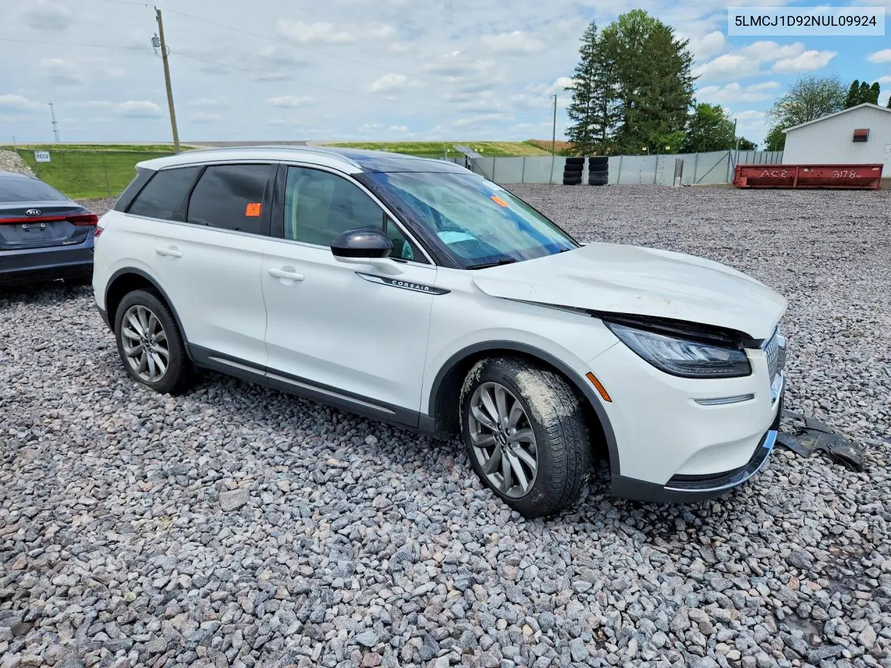 2022 Lincoln Corsair VIN: 5LMCJ1D92NUL09924 Lot: 58703716