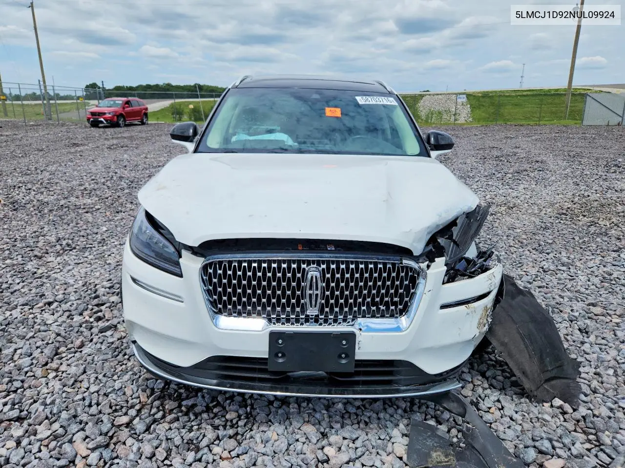 2022 Lincoln Corsair VIN: 5LMCJ1D92NUL09924 Lot: 58703716