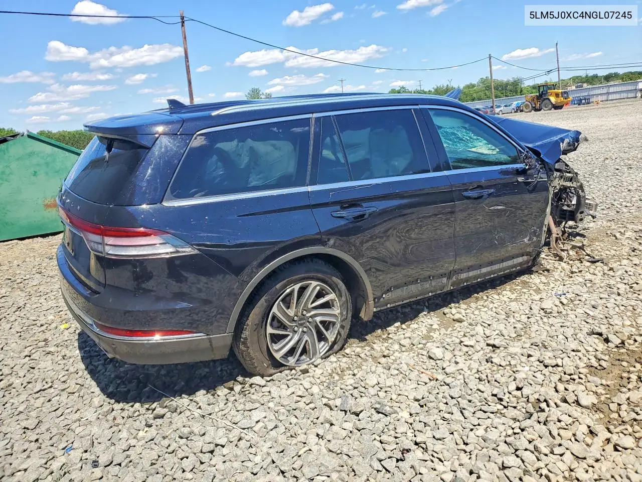 2022 Lincoln Aviator VIN: 5LM5J0XC4NGL07245 Lot: 58775556