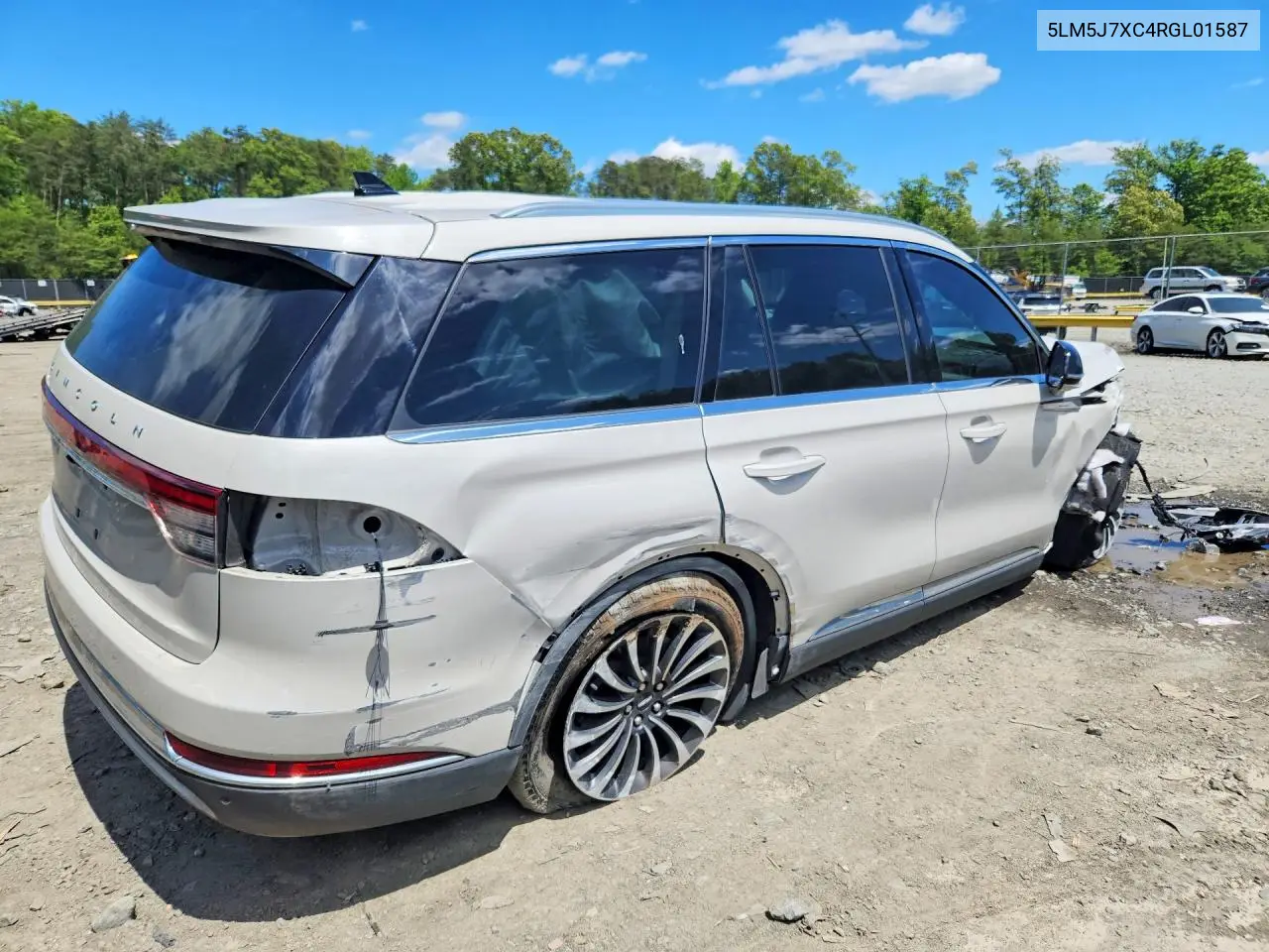 2024 Lincoln Aviator Reserve VIN: 5LM5J7XC4RGL01587 Lot: 53781206