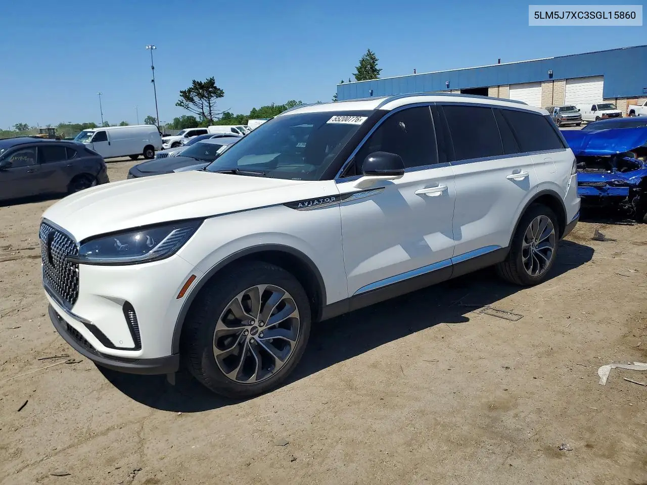 2025 Lincoln Aviator Reserve VIN: 5LM5J7XC3SGL15860 Lot: 55200776