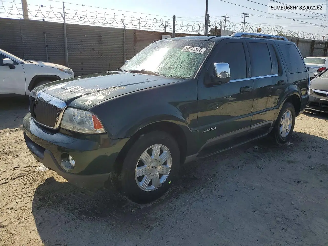 2003 Lincoln Aviator VIN: 5LMEU68H13ZJ02262 Lot: 54041276