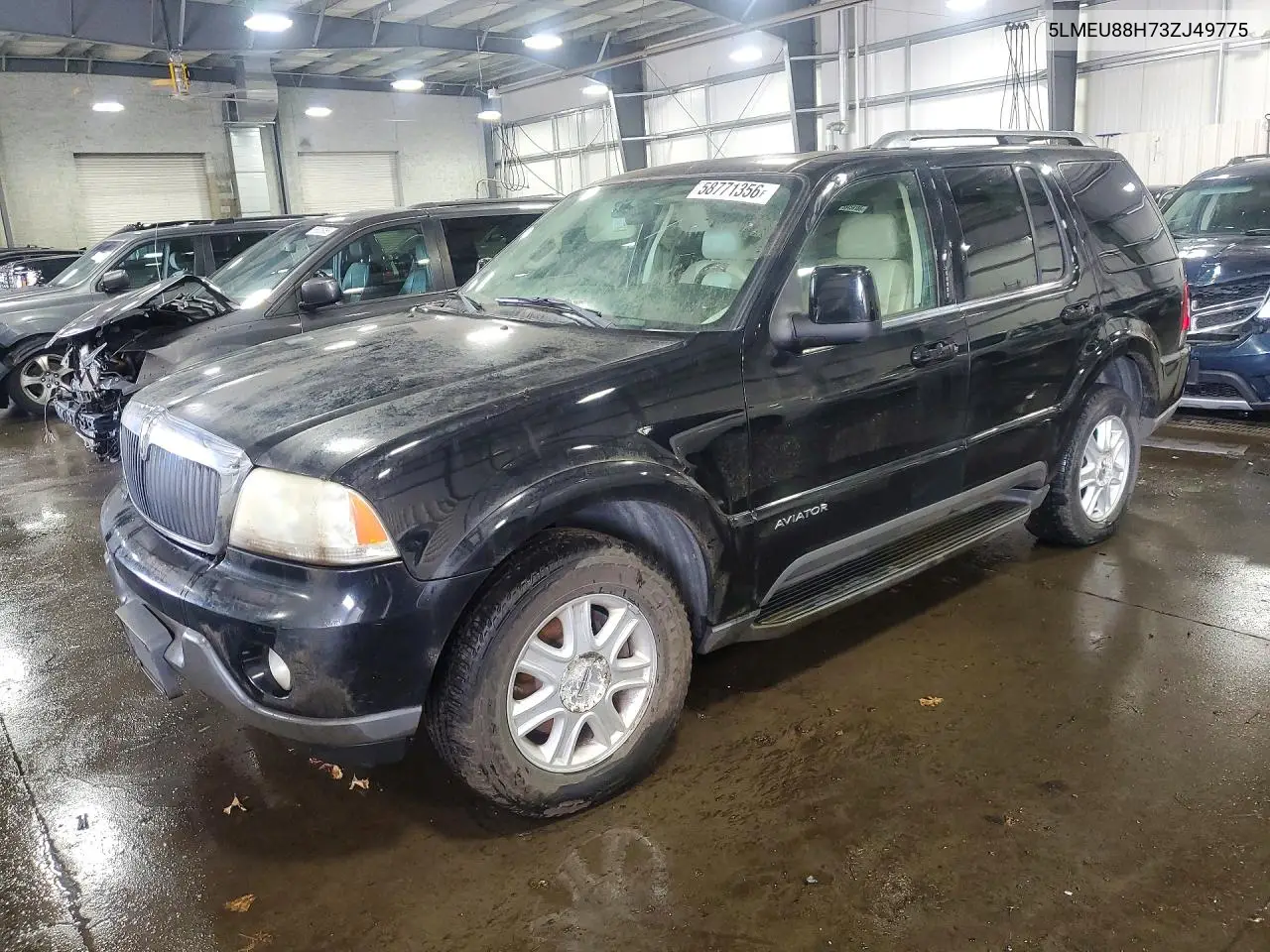 2003 Lincoln Aviator VIN: 5LMEU88H73ZJ49775 Lot: 58771356