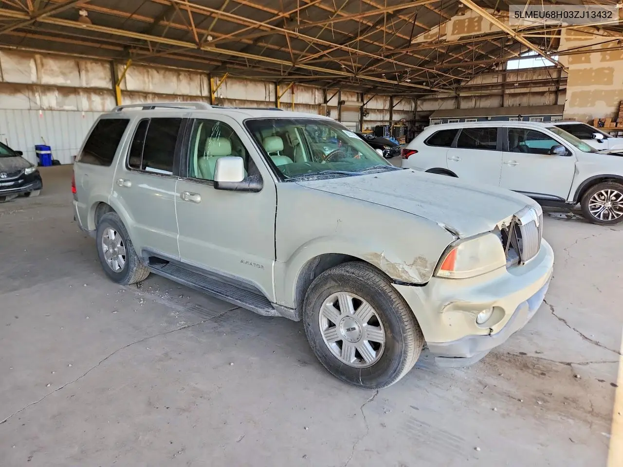 2003 Lincoln Aviator VIN: 5LMEU68H03ZJ13432 Lot: 60511656