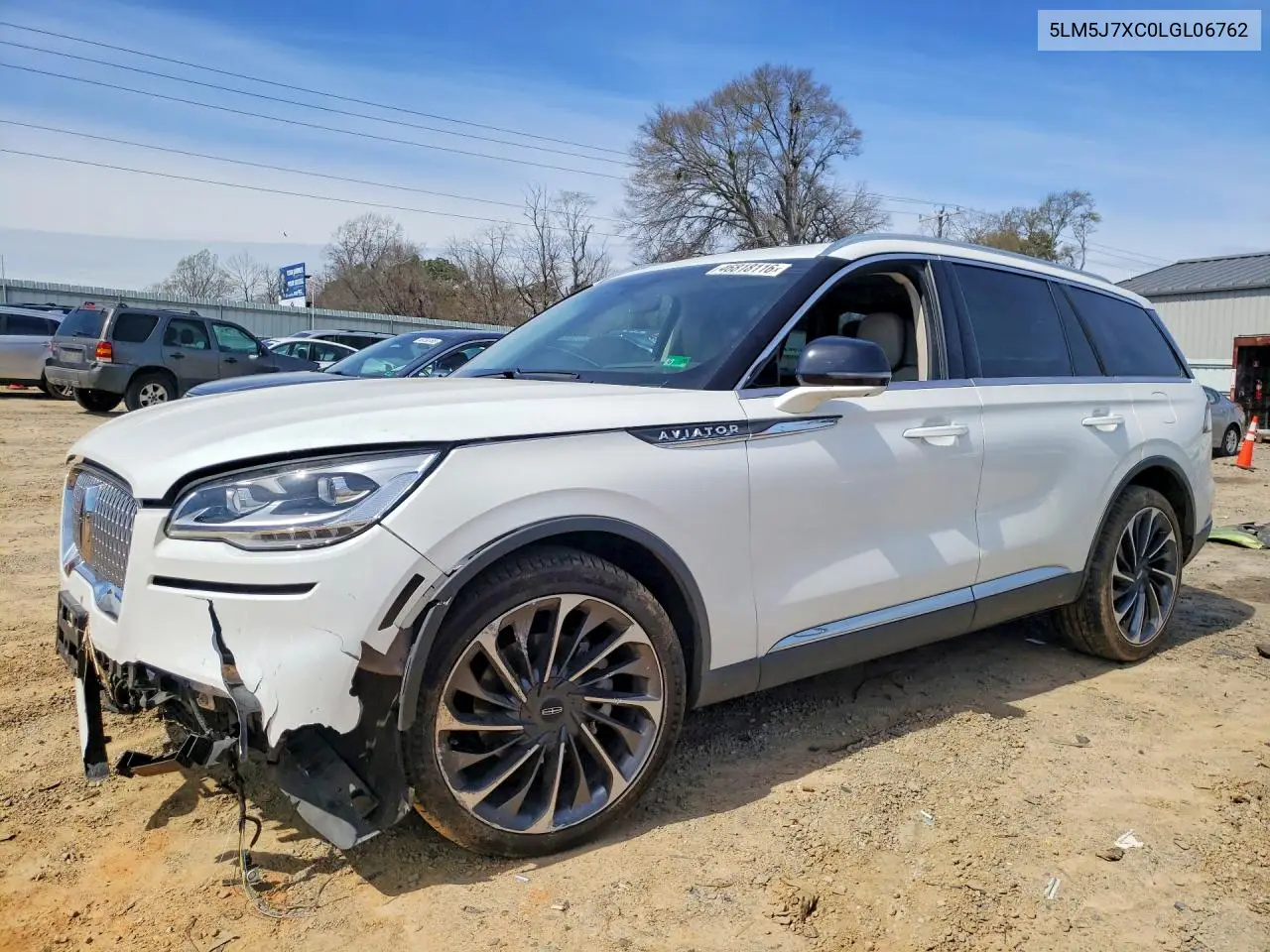 2020 Lincoln Aviator Reserve VIN: 5LM5J7XC0LGL06762 Lot: 46818116