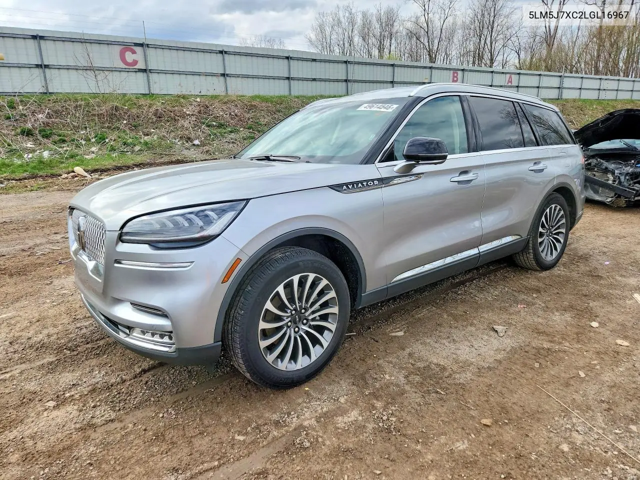 2020 Lincoln Aviator Reserve VIN: 5LM5J7XC2LGL16967 Lot: 49614546