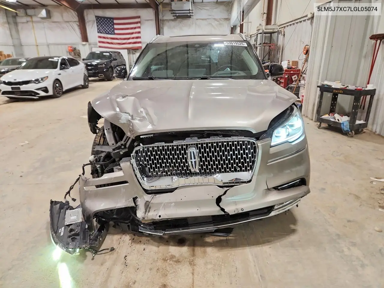 2020 Lincoln Aviator Reserve VIN: 5LM5J7XC7LGL05074 Lot: 53019526