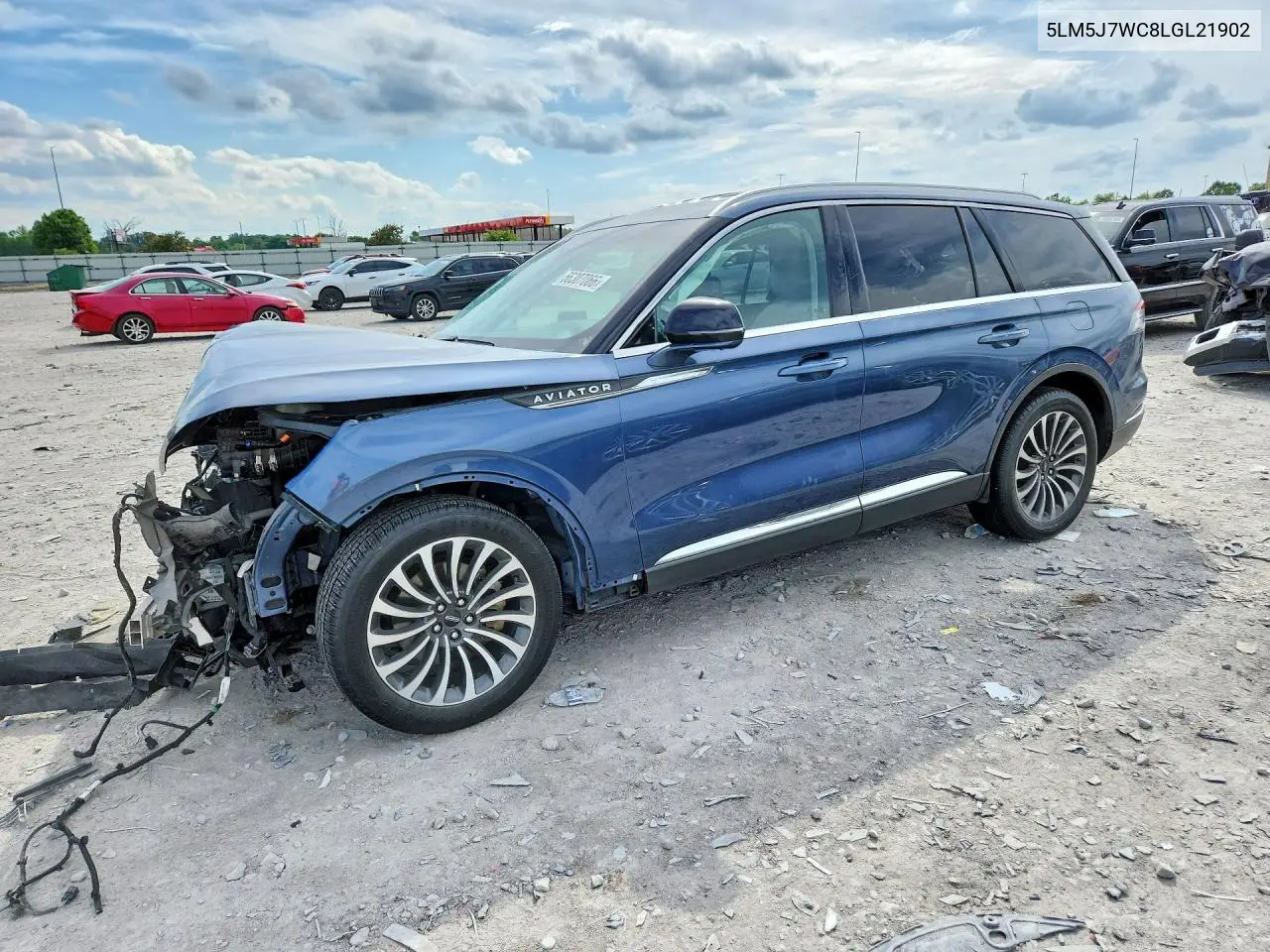 2020 Lincoln Aviator Reserve VIN: 5LM5J7WC8LGL21902 Lot: 56307066
