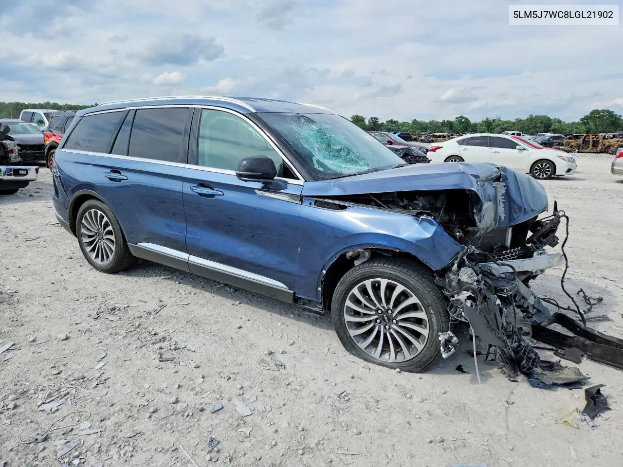2020 Lincoln Aviator Reserve VIN: 5LM5J7WC8LGL21902 Lot: 56307066