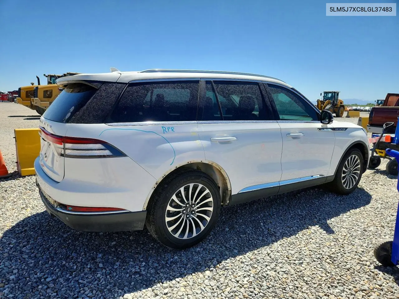 2020 Lincoln Aviator Reserve VIN: 5LM5J7XC8LGL37483 Lot: 57257426