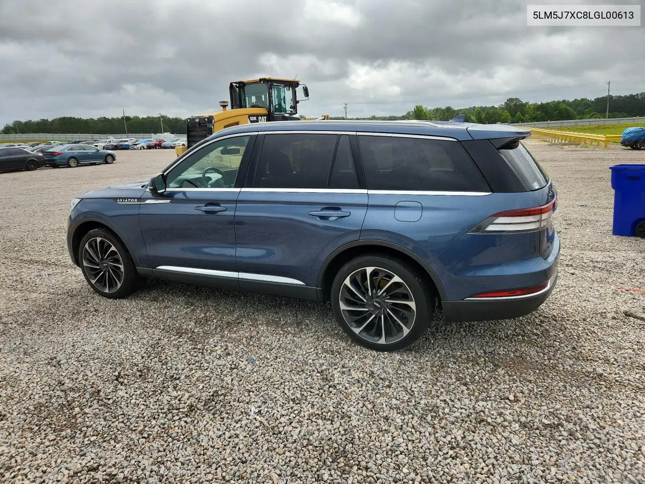 2020 Lincoln Aviator Reserve VIN: 5LM5J7XC8LGL00613 Lot: 57943306