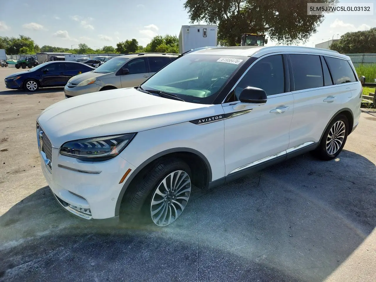 2020 Lincoln Aviator Reserve VIN: 5LM5J7WC5LGL03132 Lot: 61956476