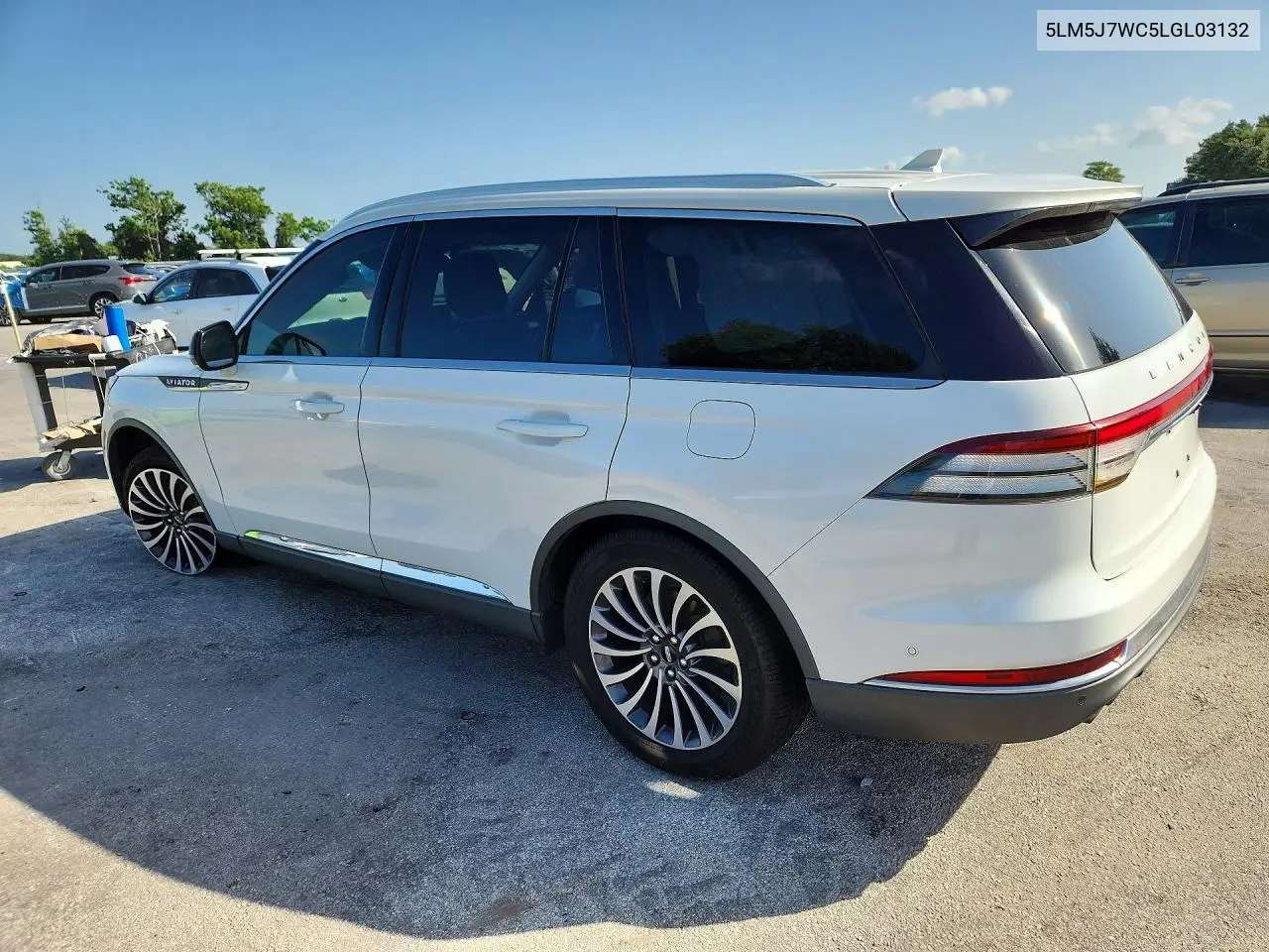 2020 Lincoln Aviator Reserve VIN: 5LM5J7WC5LGL03132 Lot: 61956476