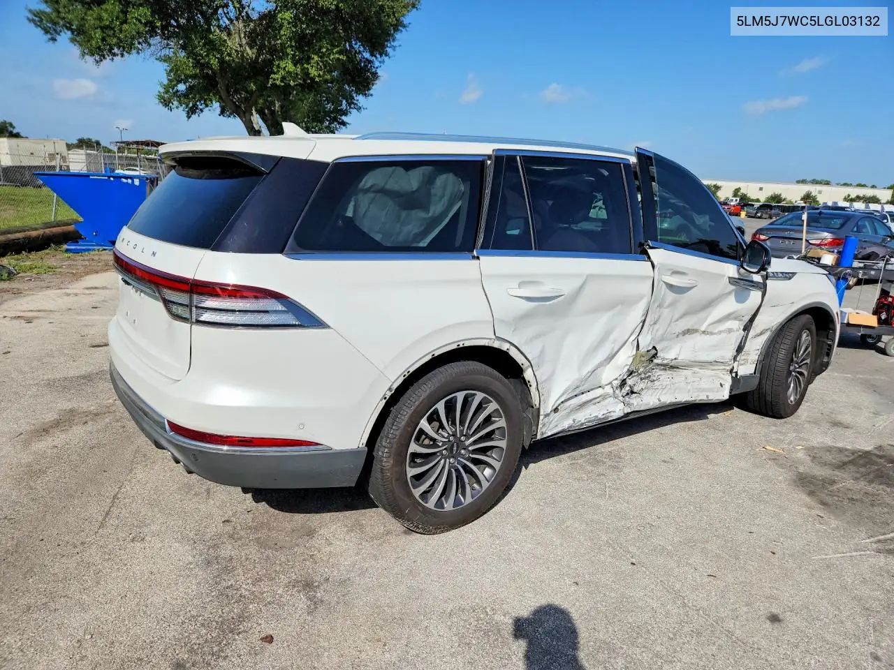 2020 Lincoln Aviator Reserve VIN: 5LM5J7WC5LGL03132 Lot: 61956476