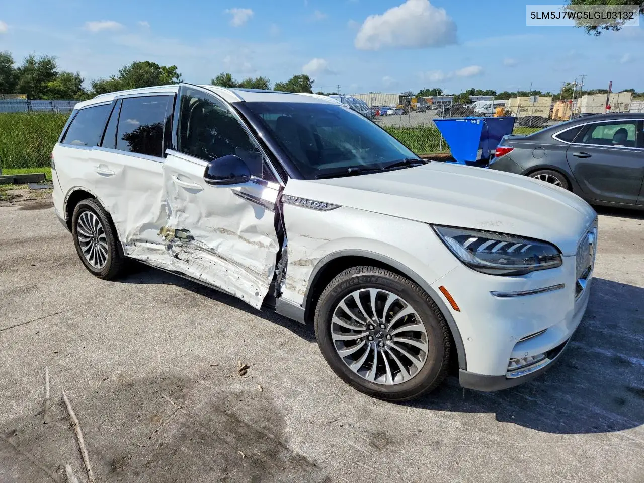 2020 Lincoln Aviator Reserve VIN: 5LM5J7WC5LGL03132 Lot: 61956476