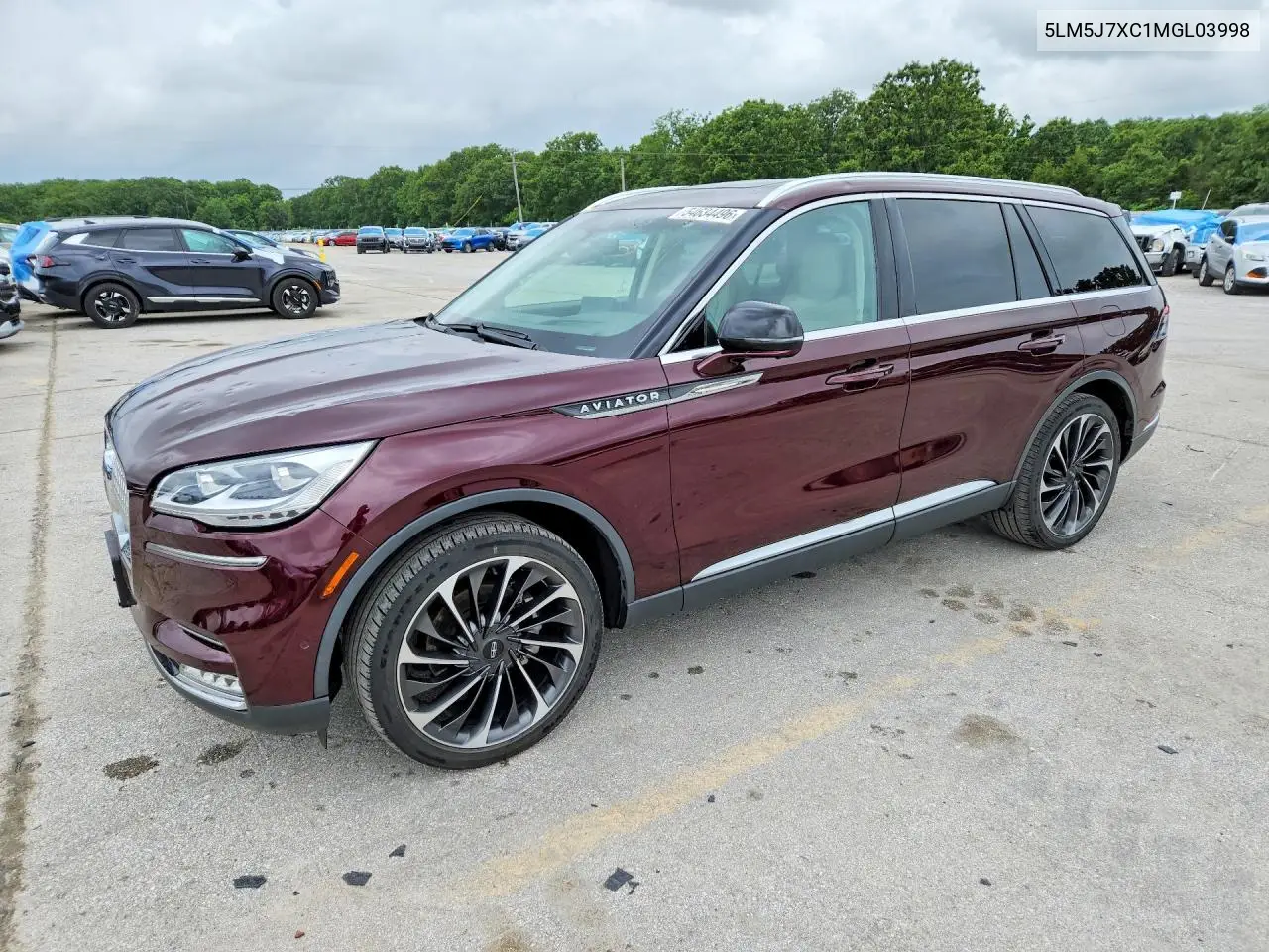 2021 Lincoln Aviator Reserve VIN: 5LM5J7XC1MGL03998 Lot: 54634496