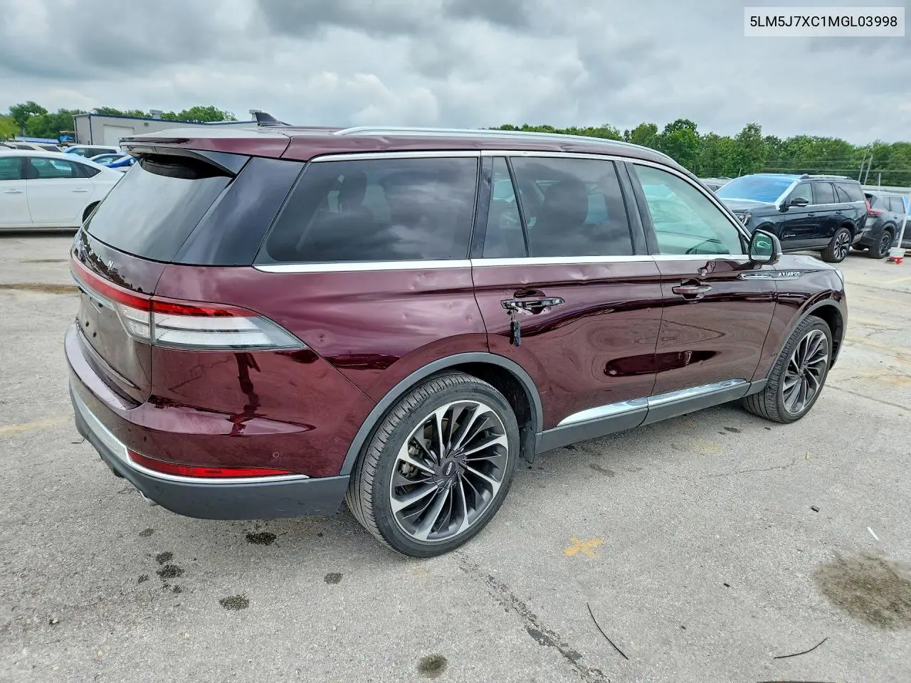 2021 Lincoln Aviator Reserve VIN: 5LM5J7XC1MGL03998 Lot: 54634496