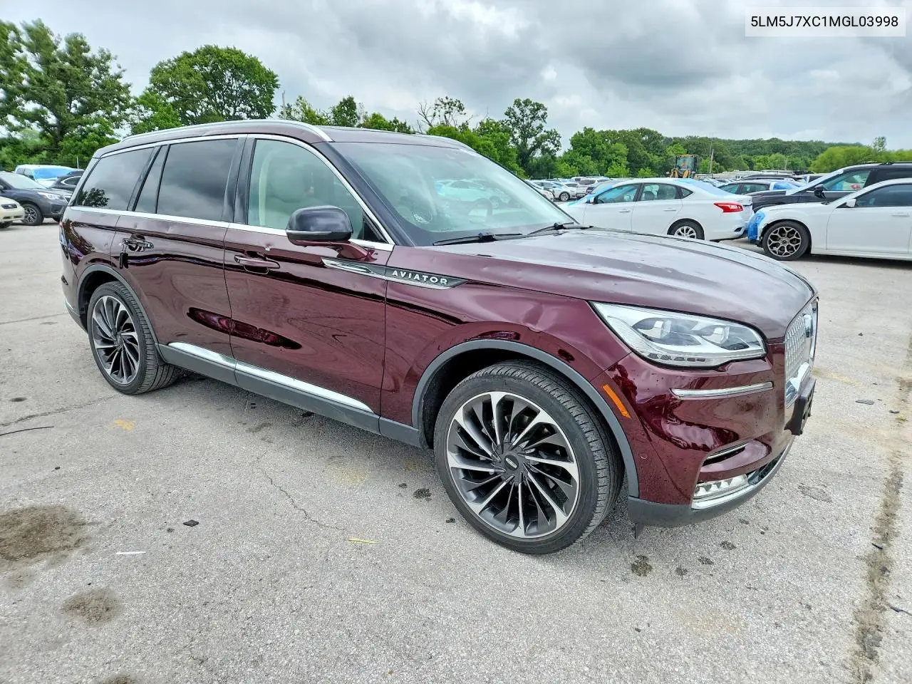2021 Lincoln Aviator Reserve VIN: 5LM5J7XC1MGL03998 Lot: 54634496