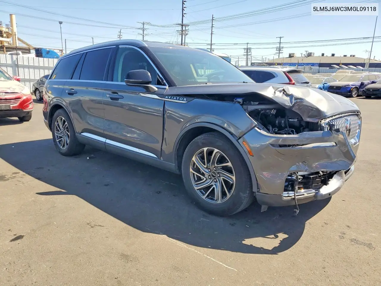 2021 Lincoln Aviator VIN: 5LM5J6WC3MGL09118 Lot: 55909186