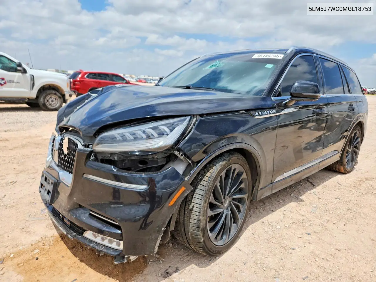 2021 Lincoln Aviator Reserve VIN: 5LM5J7WC0MGL18753 Lot: 56186246
