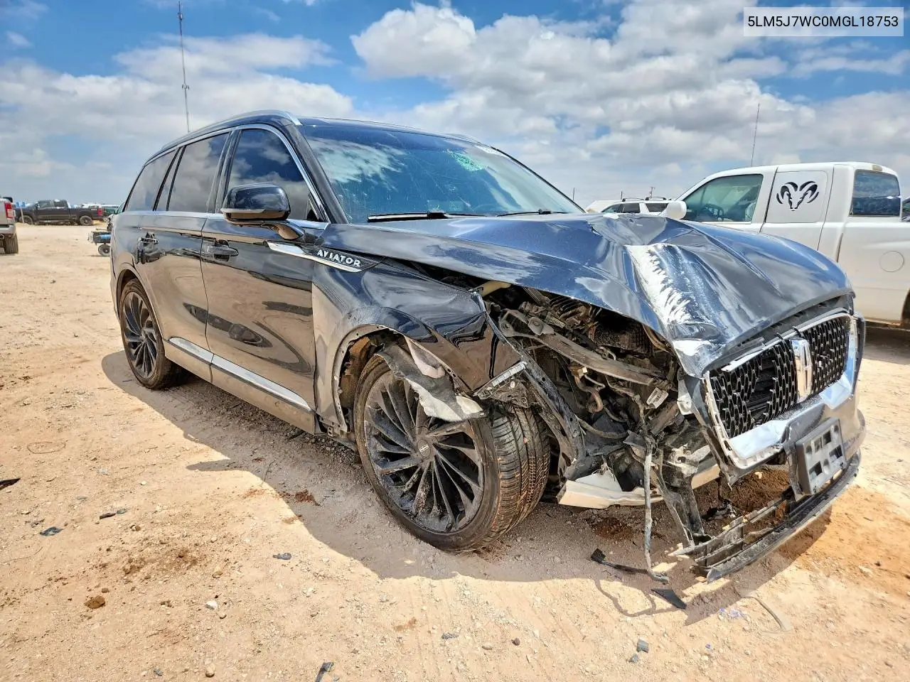 2021 Lincoln Aviator Reserve VIN: 5LM5J7WC0MGL18753 Lot: 56186246