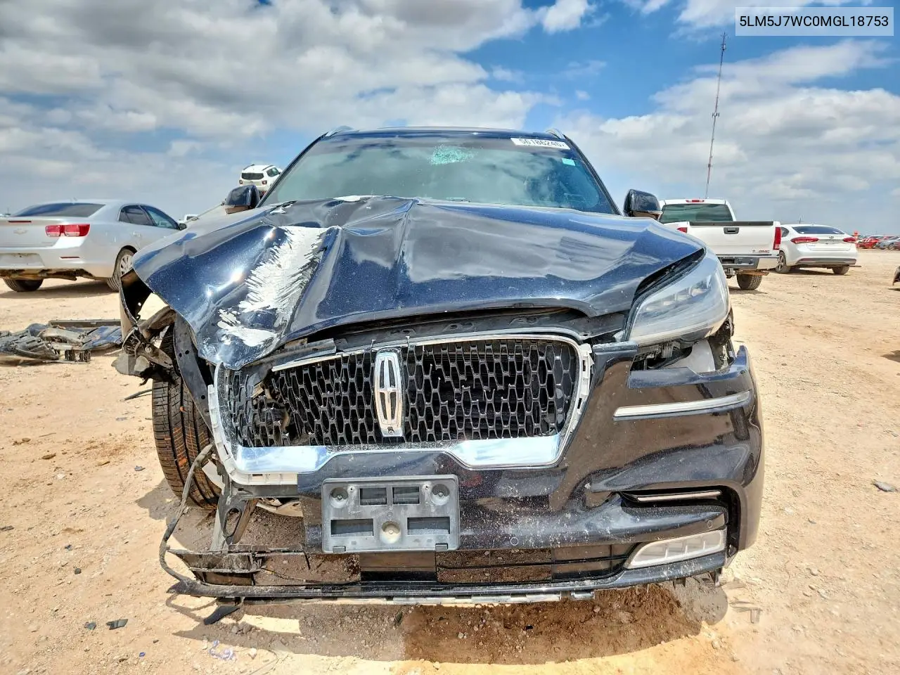 2021 Lincoln Aviator Reserve VIN: 5LM5J7WC0MGL18753 Lot: 56186246