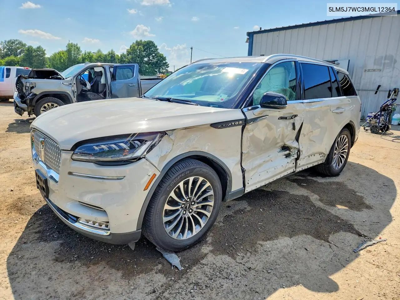 2021 Lincoln Aviator Reserve VIN: 5LM5J7WC3MGL12364 Lot: 56461356