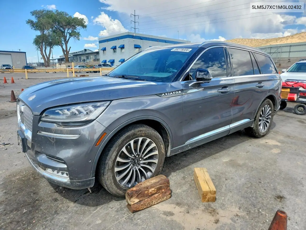 2021 Lincoln Aviator Reserve VIN: 5LM5J7XC1MGL02432 Lot: 58278006
