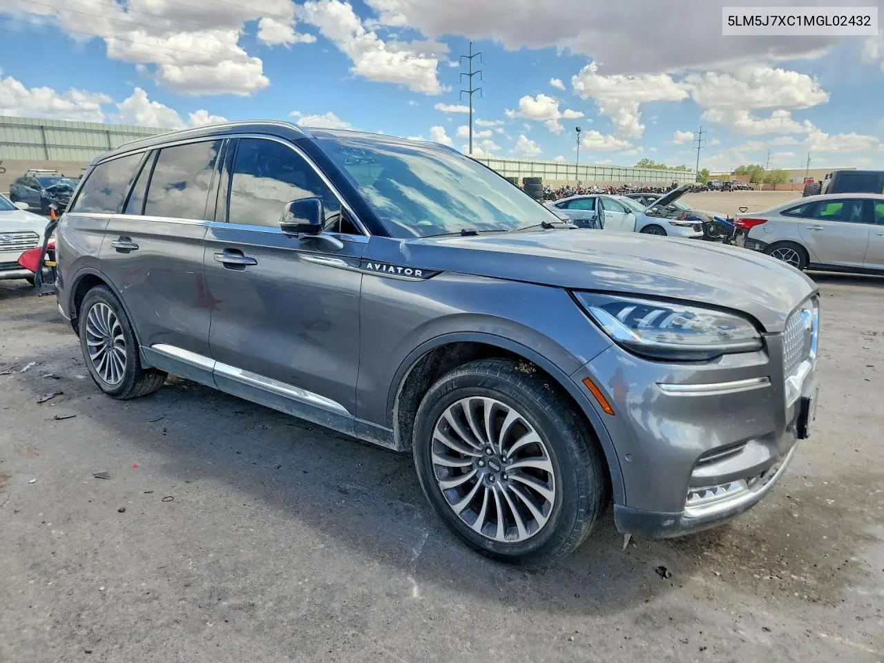 2021 Lincoln Aviator Reserve VIN: 5LM5J7XC1MGL02432 Lot: 58278006