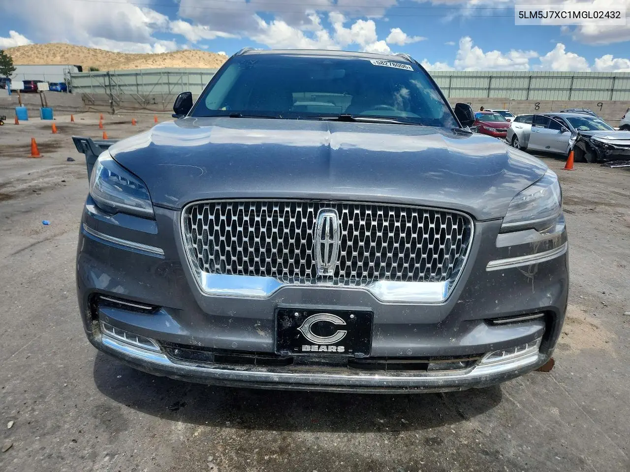 2021 Lincoln Aviator Reserve VIN: 5LM5J7XC1MGL02432 Lot: 58278006