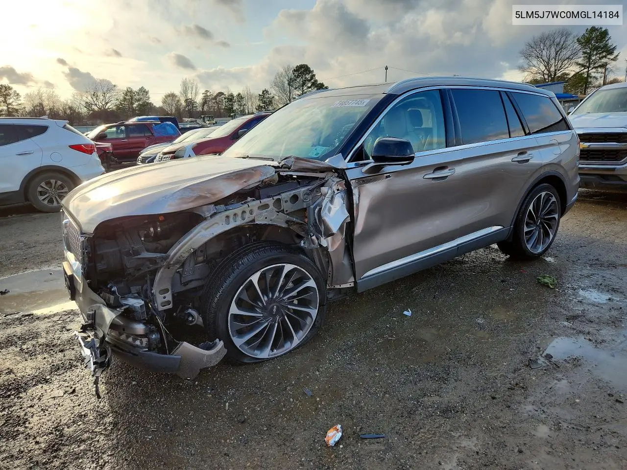 2021 Lincoln Aviator Reserve VIN: 5LM5J7WC0MGL14184 Lot: 74857745