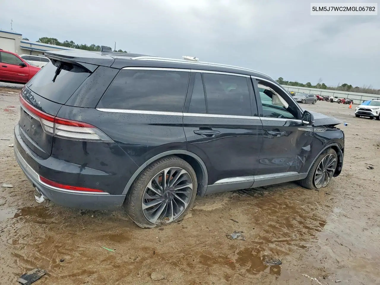 2021 Lincoln Aviator Reserve VIN: 5LM5J7WC2MGL06782 Lot: 78997885