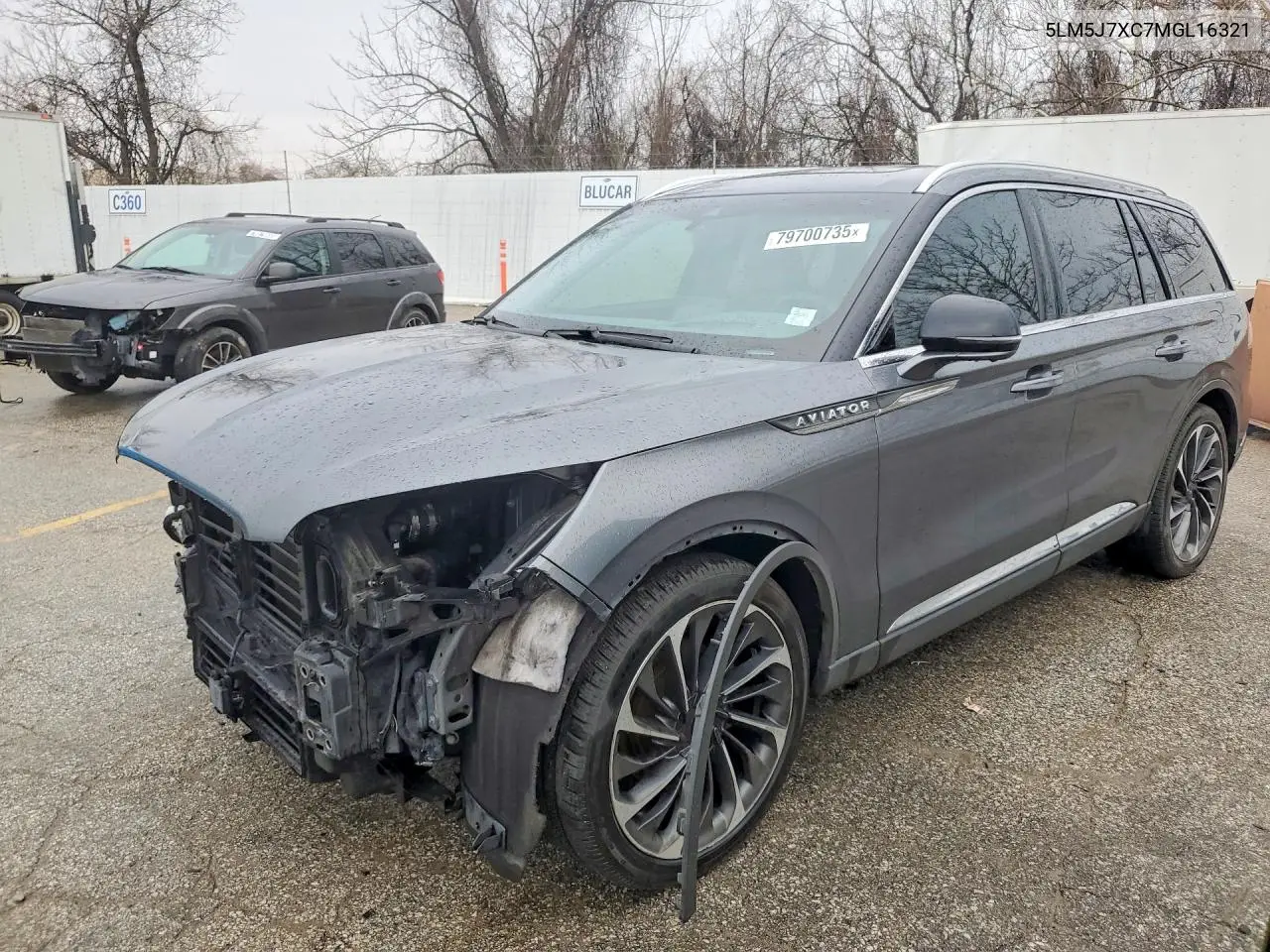2021 Lincoln Aviator Reserve VIN: 5LM5J7XC7MGL16321 Lot: 79700735