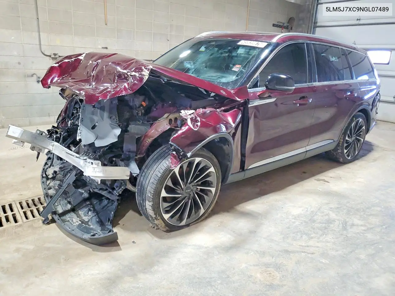 2022 Lincoln Aviator Reserve VIN: 5LM5J7XC9NGL07489 Lot: 45939876