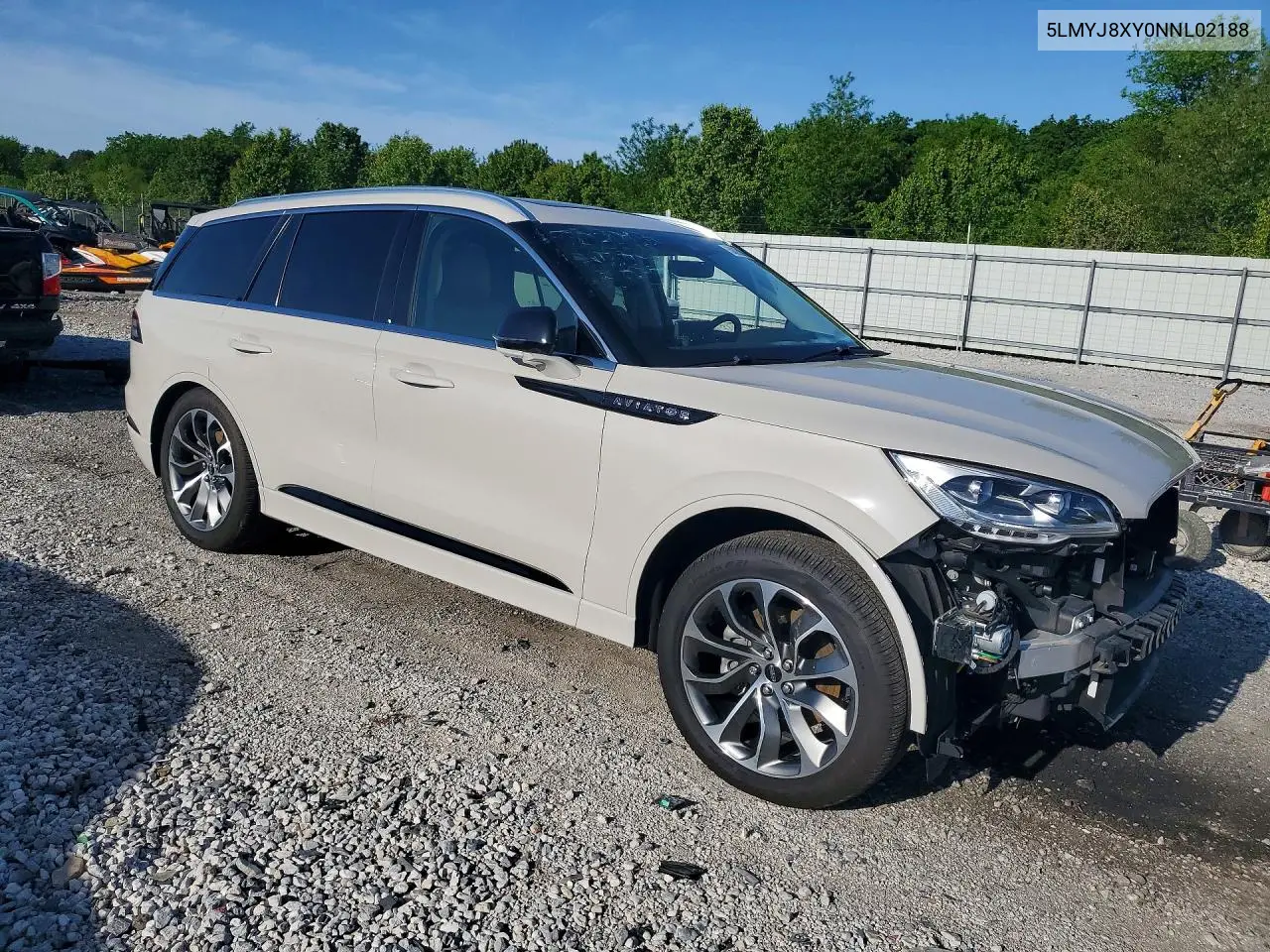 2022 Lincoln Aviator Grand Touring VIN: 5LMYJ8XY0NNL02188 Lot: 50093886