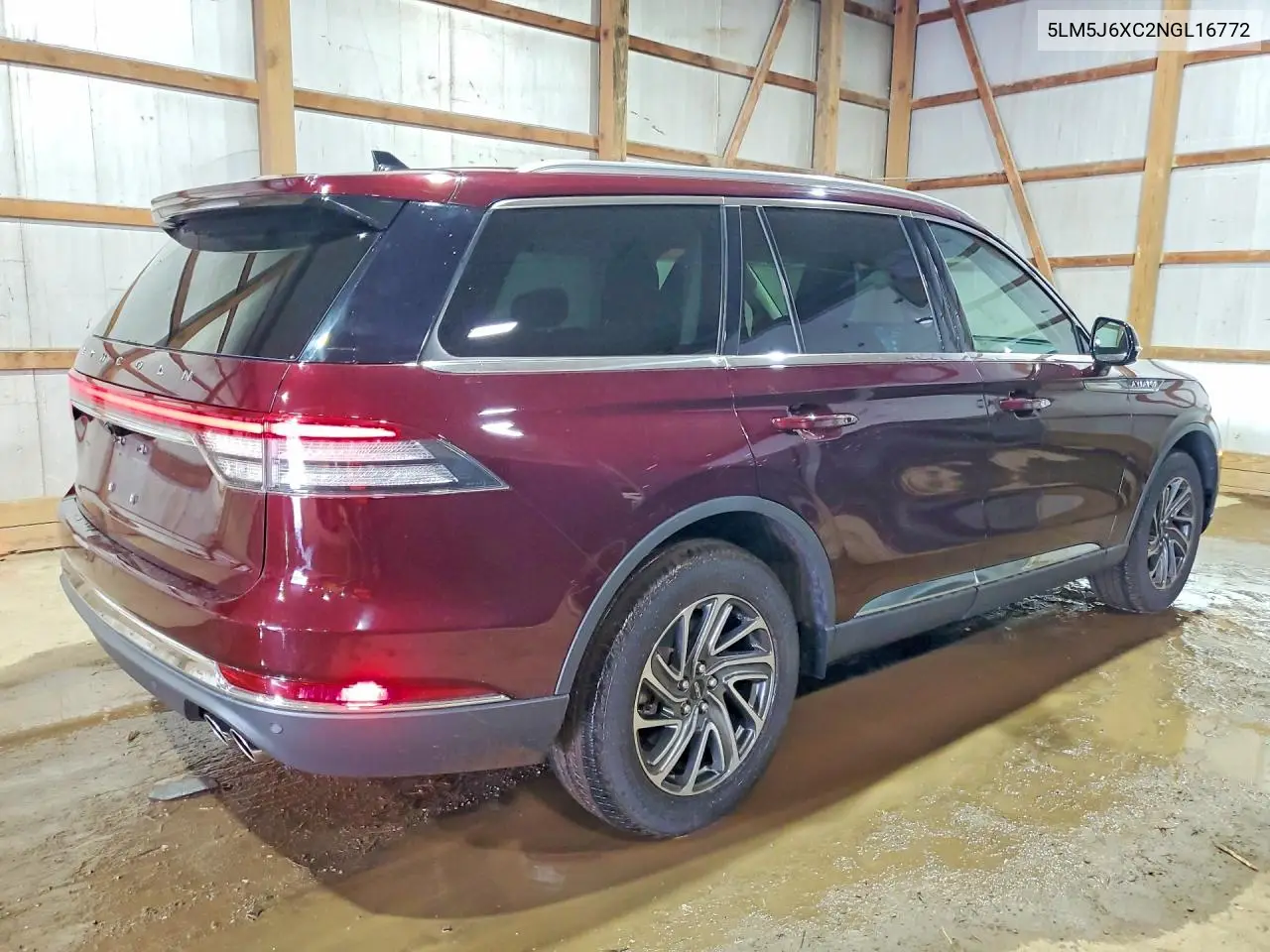 2022 Lincoln Aviator VIN: 5LM5J6XC2NGL16772 Lot: 51306936
