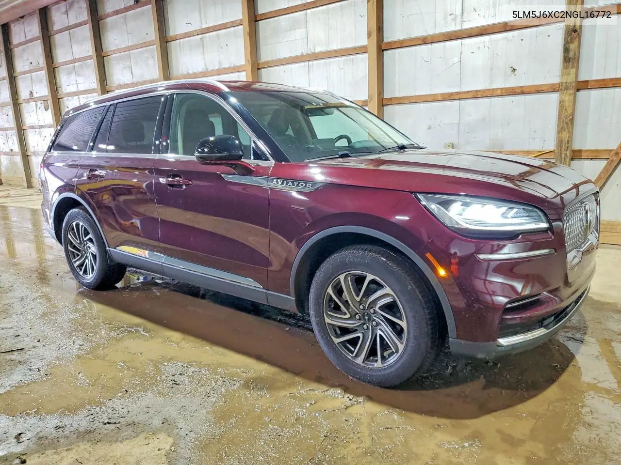 2022 Lincoln Aviator VIN: 5LM5J6XC2NGL16772 Lot: 51306936