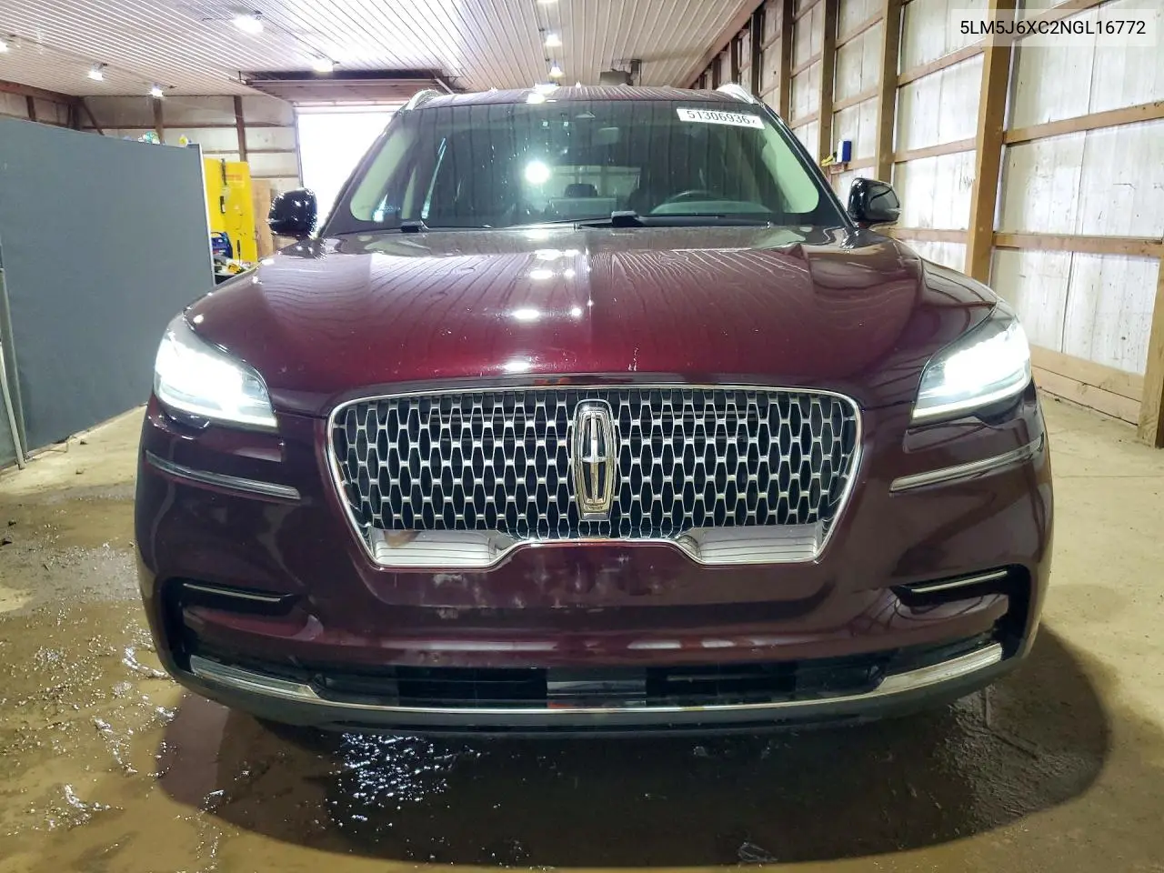 2022 Lincoln Aviator VIN: 5LM5J6XC2NGL16772 Lot: 51306936