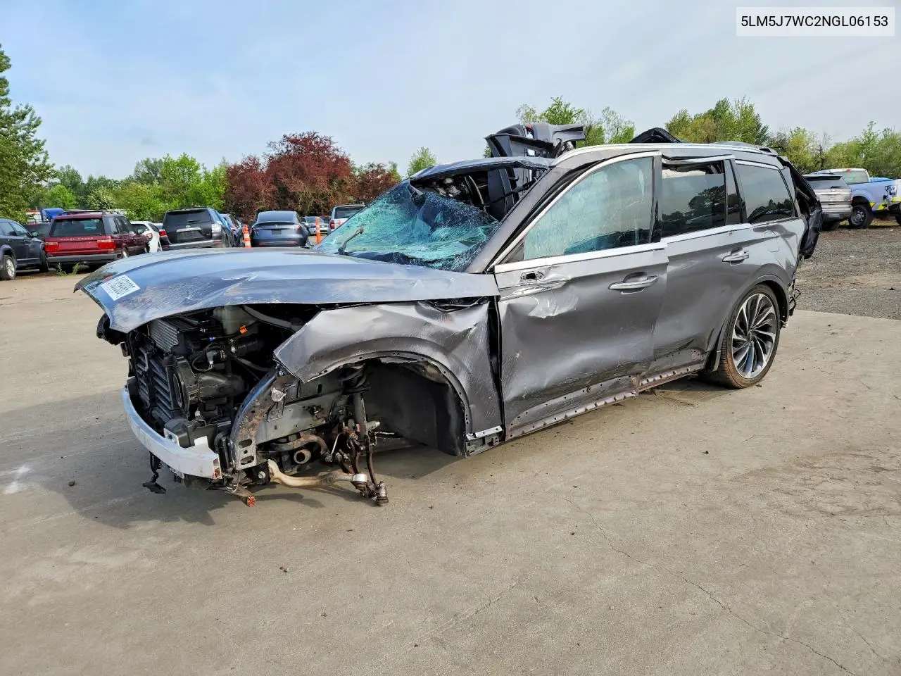 2022 Lincoln Aviator Reserve VIN: 5LM5J7WC2NGL06153 Lot: 51659986