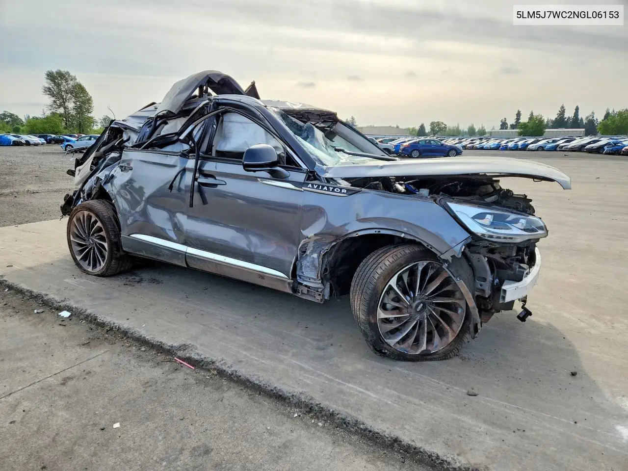 2022 Lincoln Aviator Reserve VIN: 5LM5J7WC2NGL06153 Lot: 51659986