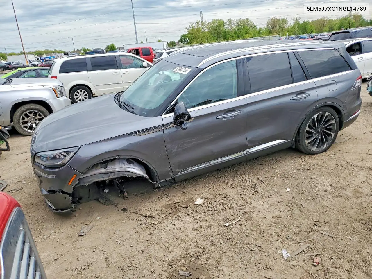 2022 Lincoln Aviator Reserve VIN: 5LM5J7XC1NGL14789 Lot: 53890786