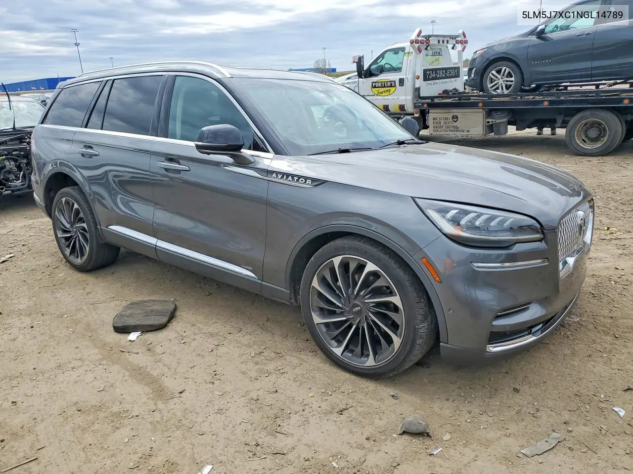 2022 Lincoln Aviator Reserve VIN: 5LM5J7XC1NGL14789 Lot: 53890786