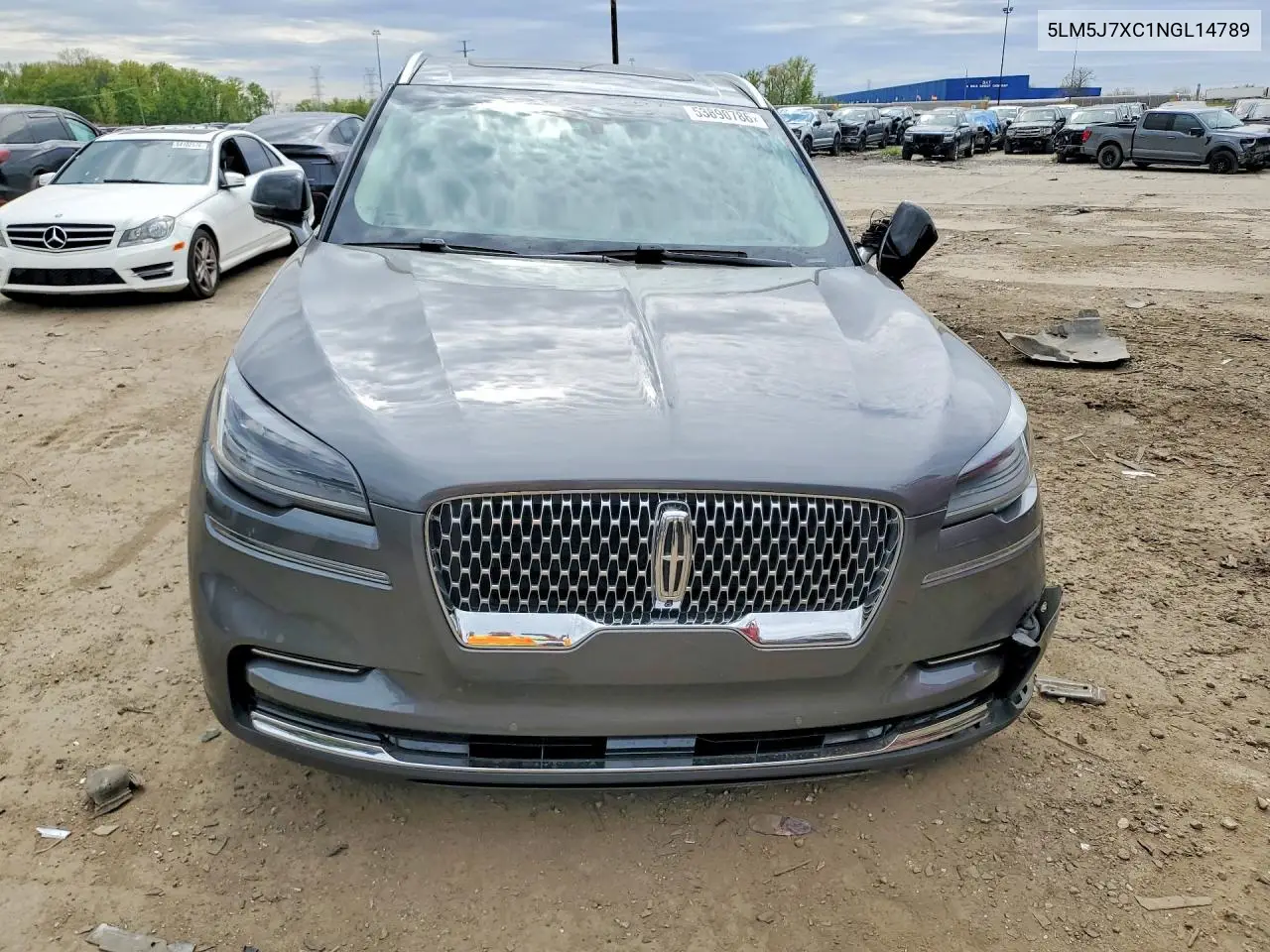 2022 Lincoln Aviator Reserve VIN: 5LM5J7XC1NGL14789 Lot: 53890786