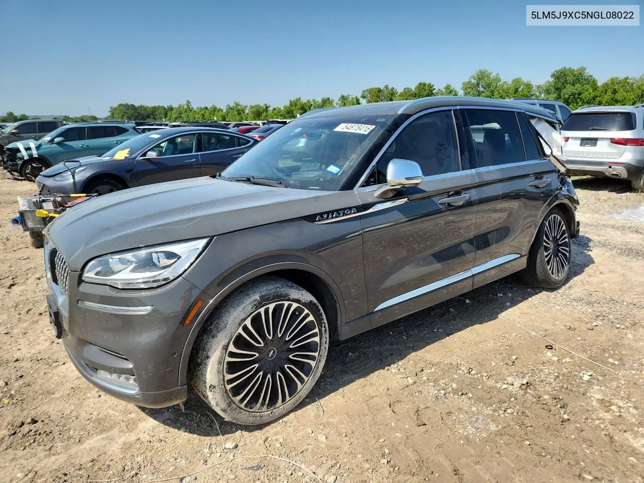 2022 Lincoln Aviator Black Label VIN: 5LM5J9XC5NGL08022 Lot: 54878416