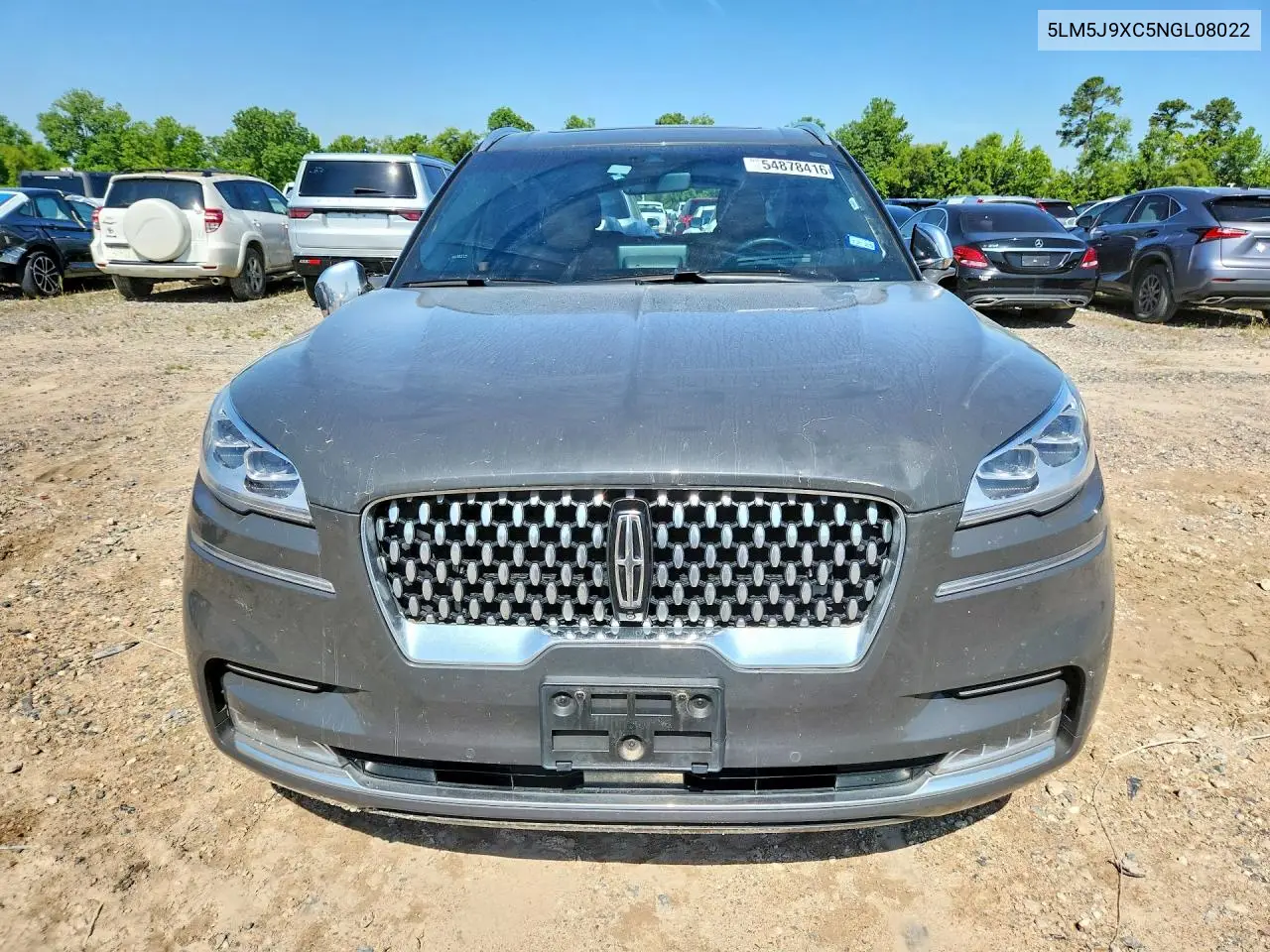 2022 Lincoln Aviator Black Label VIN: 5LM5J9XC5NGL08022 Lot: 54878416