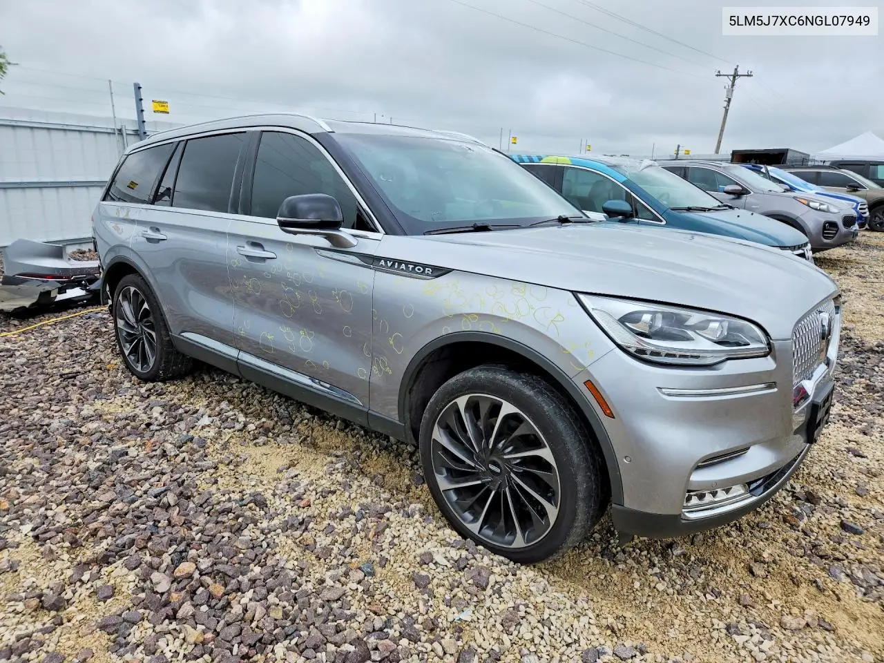2022 Lincoln Aviator Reserve VIN: 5LM5J7XC6NGL07949 Lot: 55063756