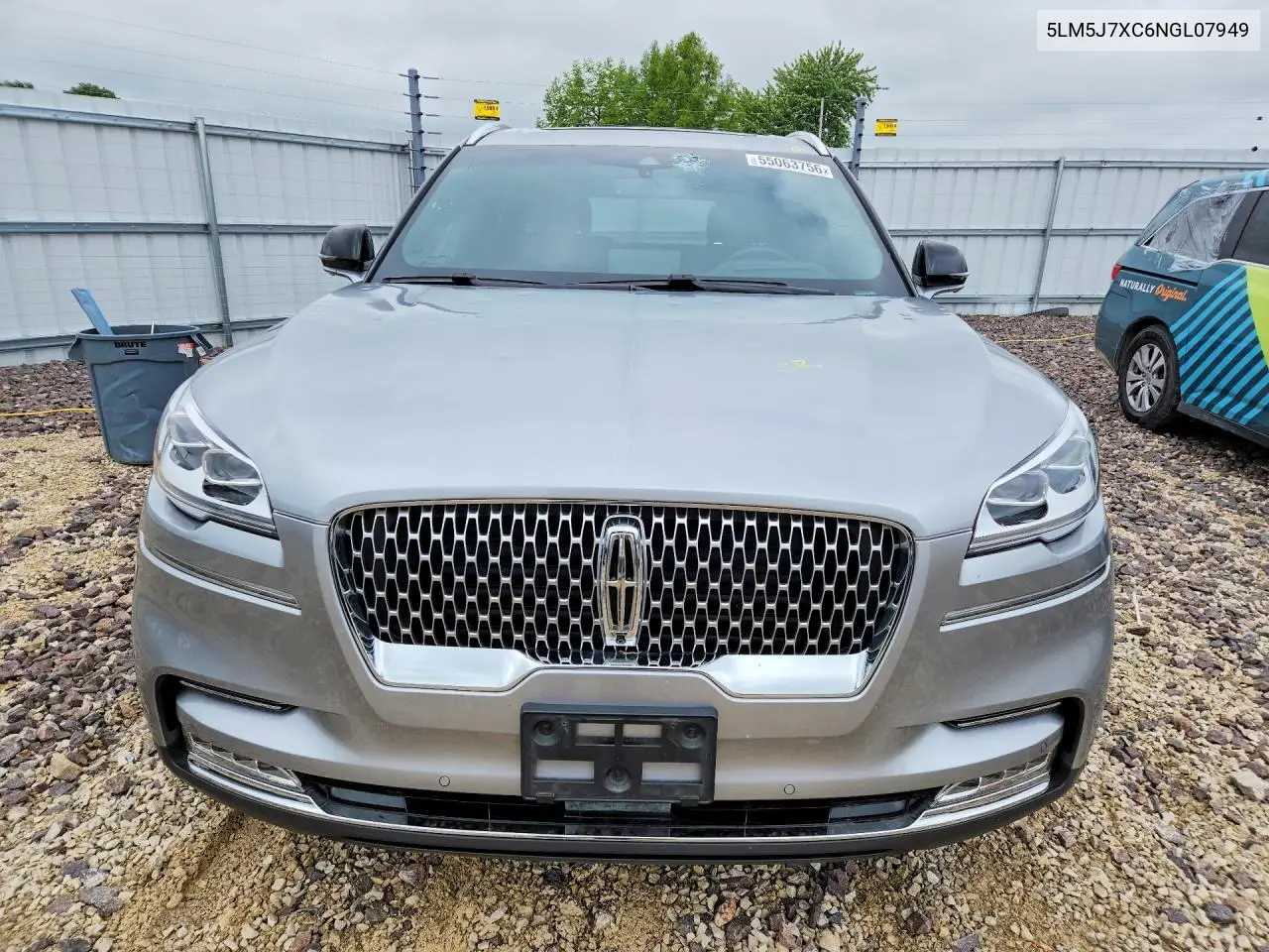 2022 Lincoln Aviator Reserve VIN: 5LM5J7XC6NGL07949 Lot: 55063756